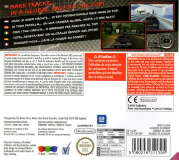 Chevrolet Camaro Wild - Ride 3D (Europe) (En,Fr,De,Es,It,Nl) box cover back